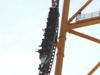 Dragster: close-up of train on its way down