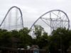 Millennium Force: first drop and overbanked corner